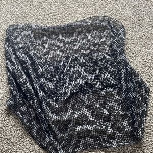 black grey scarf